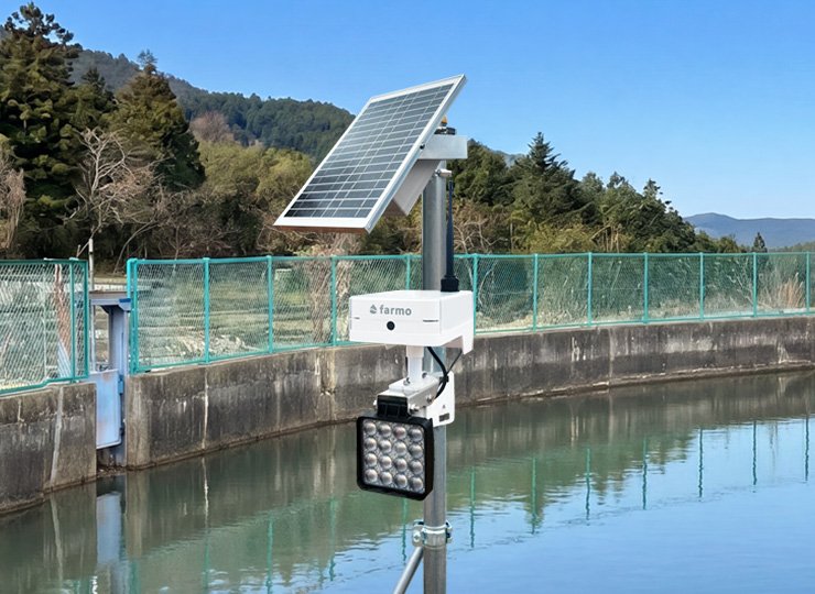 水路に設置したフィールドショット
